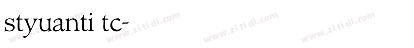 styuanti tc字体转换